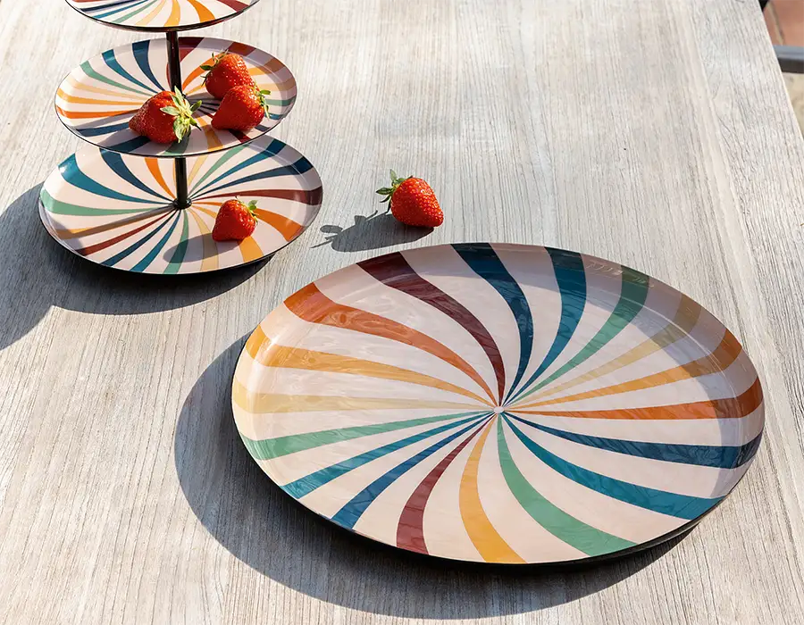 Tablett Candy Swirl